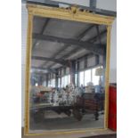 Large room dominant pier mirror with gilt surround and silvered glass 240x170cm