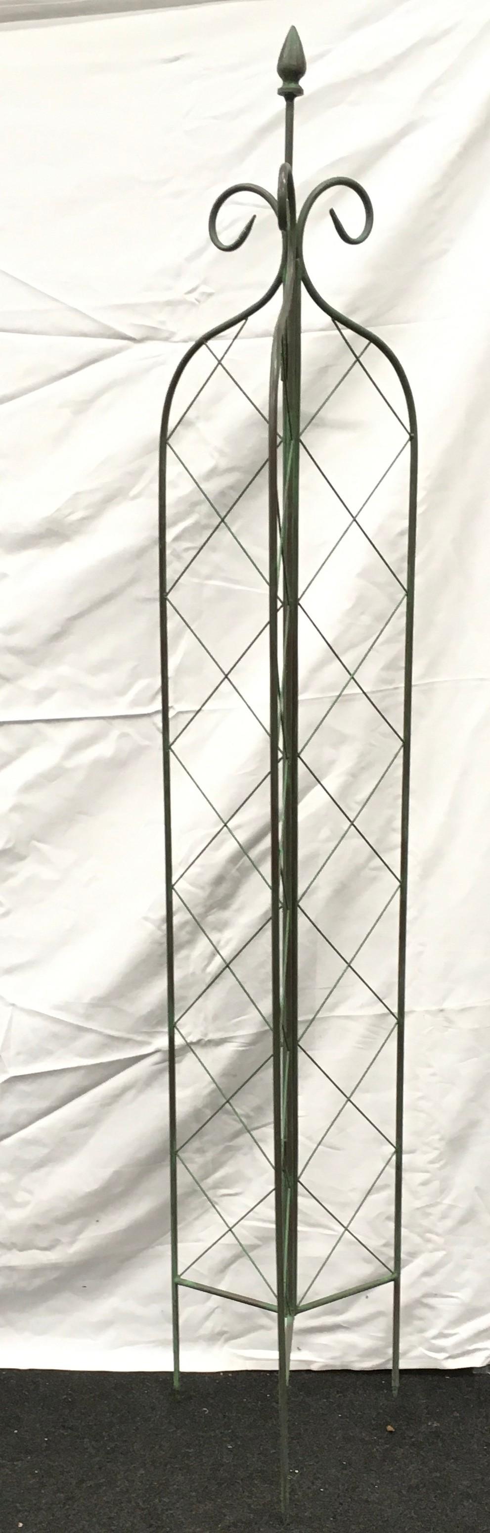 A 6' folding lattice garden spire. (ref43)