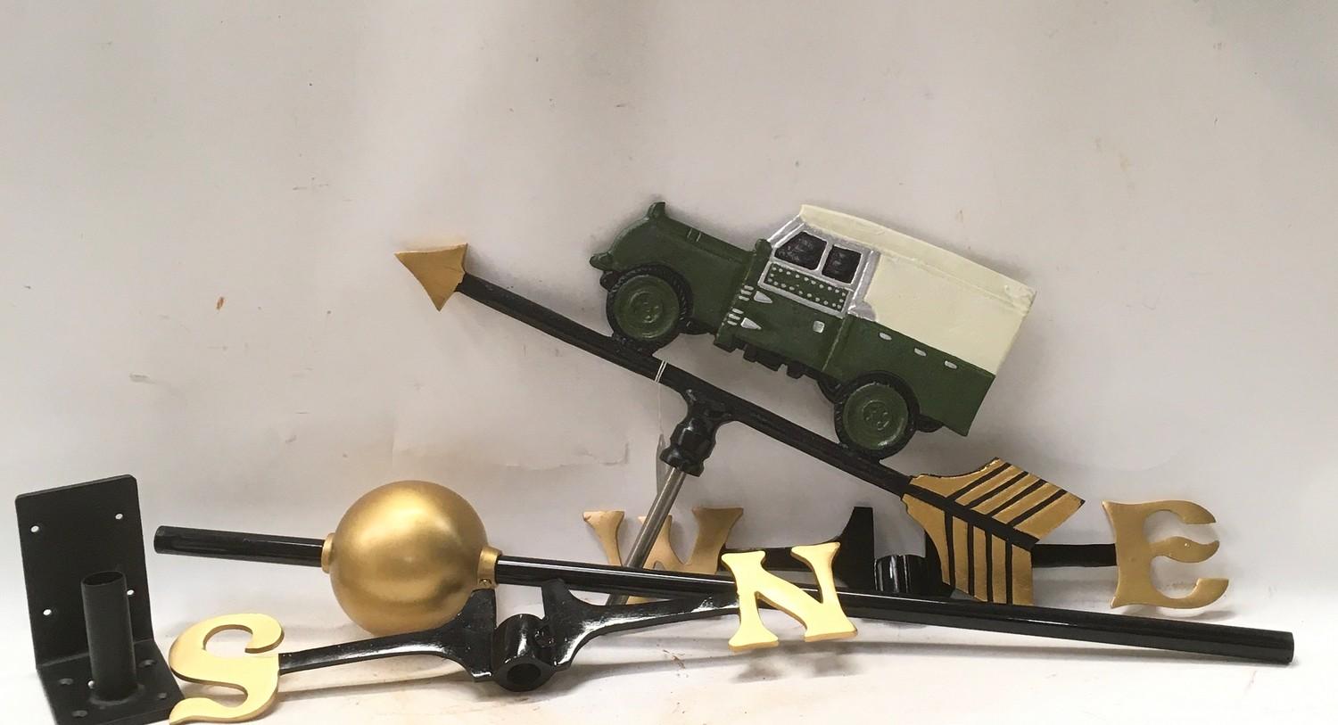 A Land Rover weather vane (ref 166)