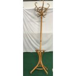 A bentwood hat stand. 200cm tall