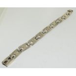 Large silver bracelet 53g