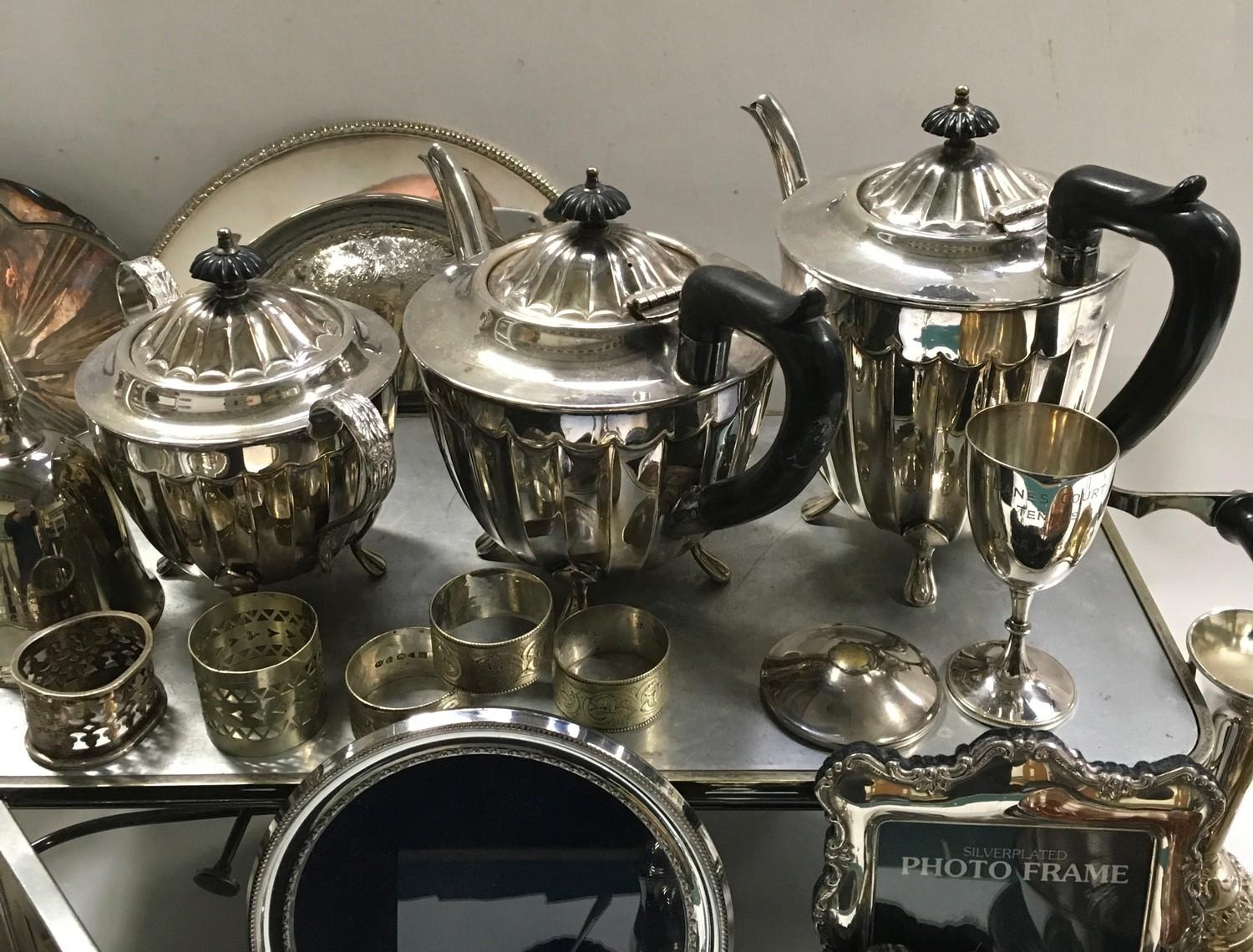 A Quantity of mixed silver plate. - Image 3 of 5