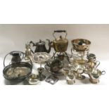 A Quantity of mixed silver plate.