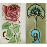 T. A. Simpson & Co. Ltd Art Nouveau border tile c1907 plus one other 3" x 6" (2) .