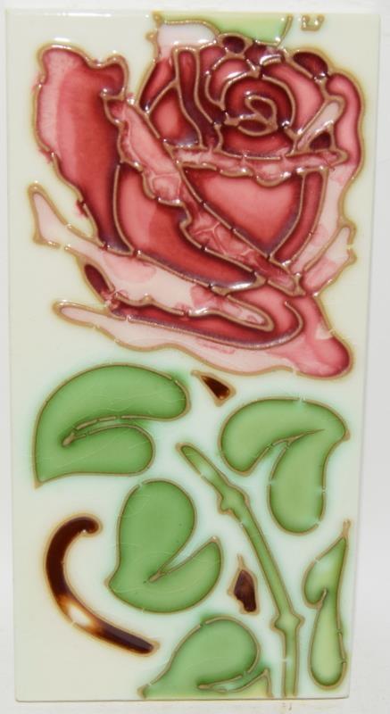 T. A. Simpson & Co. Ltd Art Nouveau border tile c1907 plus one other 3" x 6" (2) . - Image 2 of 5