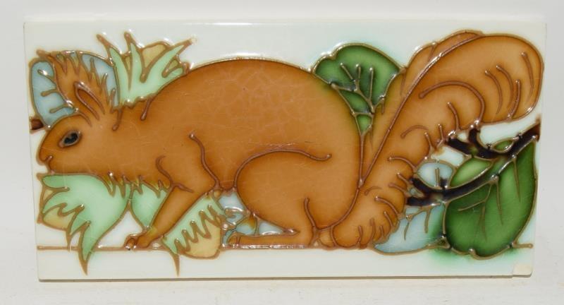 Richards England embossed tile depicting a bird 6" x 6" together with two small tiles depicting - Image 3 of 7