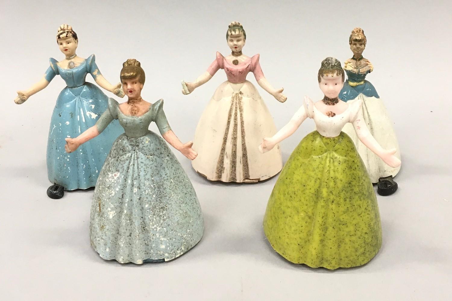 Vintage clock work Brim toy village figures [5]