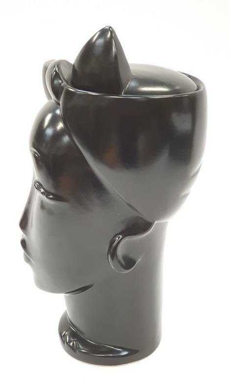 Linsey B signed Limited Edition Ceramic Mannequin study, lidded pot. - Image 2 of 5
