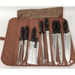 A 9 piece knife set (ref 65)