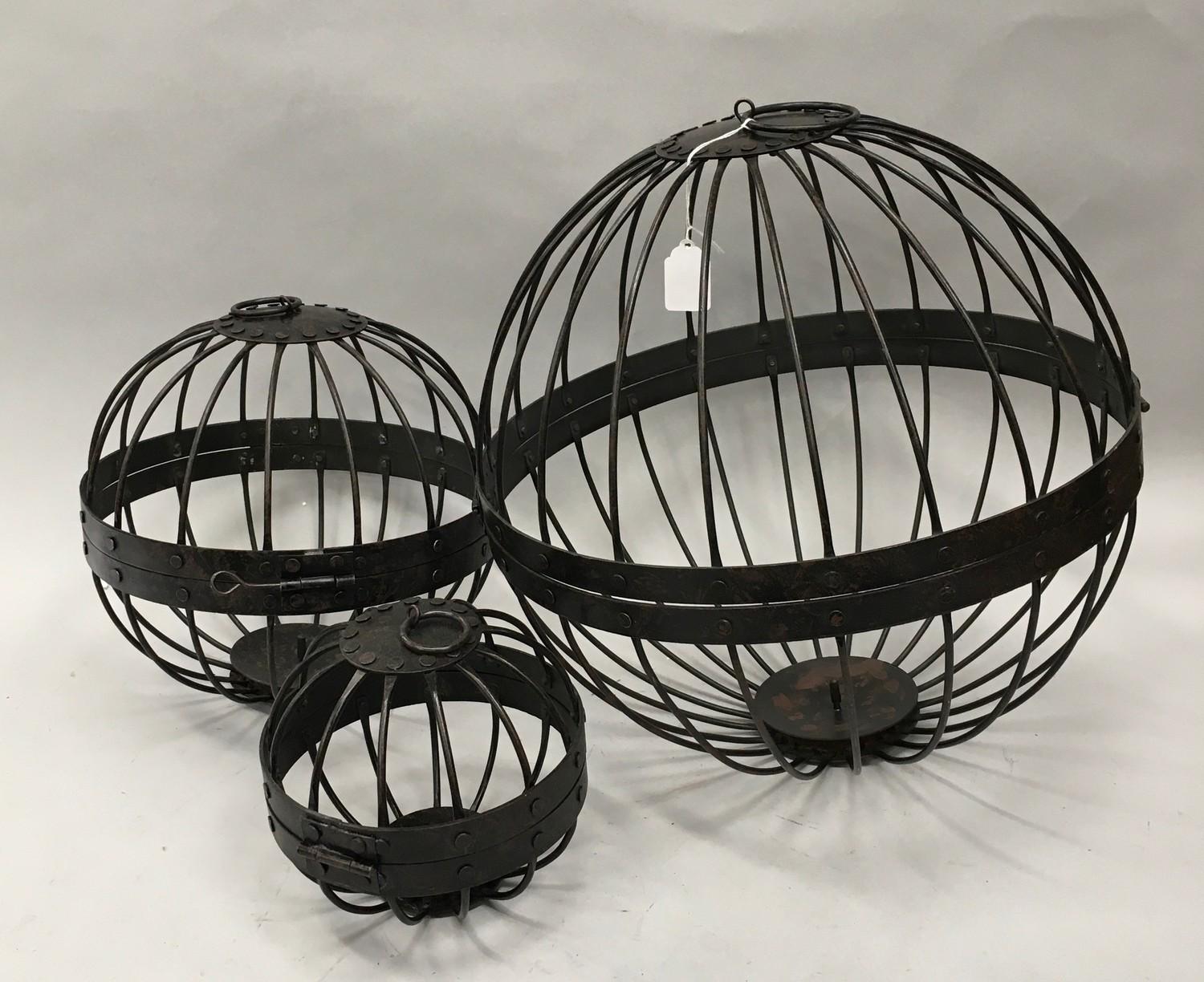 Three candle cages (ref 256)