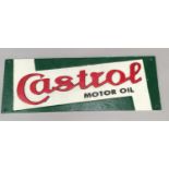 A rectangular Castrol sign. (ref 284)