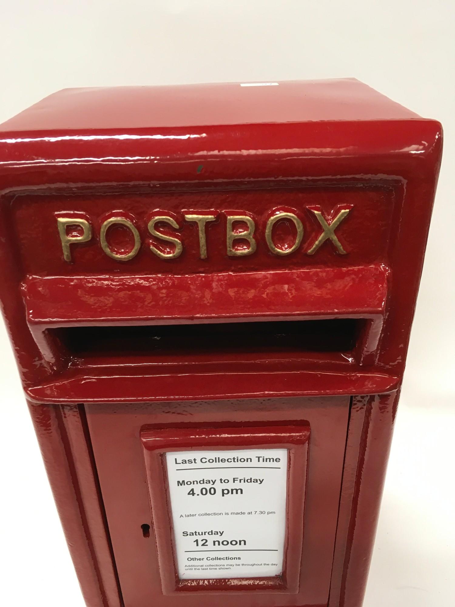A red postbox, 200mm deep. (ref 60) - Image 3 of 4