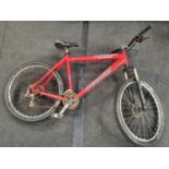 Specialized Hardrock Sport red mountain bike 20.5" frame size.