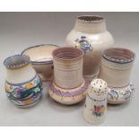 Poole Pottery collection of Carter Stabler Adams and traditional (6).