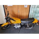 Honda CJ250T historic motorcycle barn stored lots of corresponding paper work MOT exempt showing