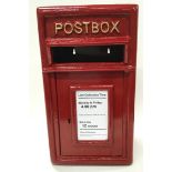 A red postbox, 200mm deep. (ref 60)