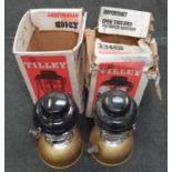 2 x Tilley storm lamps boxed