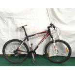 Scott 18? red, white and black mountain bike (REF 7).