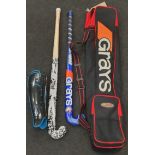 Two hockey sticks in Grays bag (REF 116).