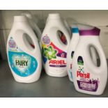 Quantity of washing fluids Ariel Persil etc (7) ref 16