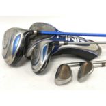 4 golf clubs ,2 Ping ,2 Taylor Made super steel Burners ref 115