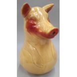 Sarrequeminers French pig jug 23cm tall