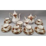 Old Country Roses tea set with tea pot and water jug.