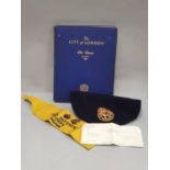 Civil defence medals etc together with a hardback book entitled "The City of London".