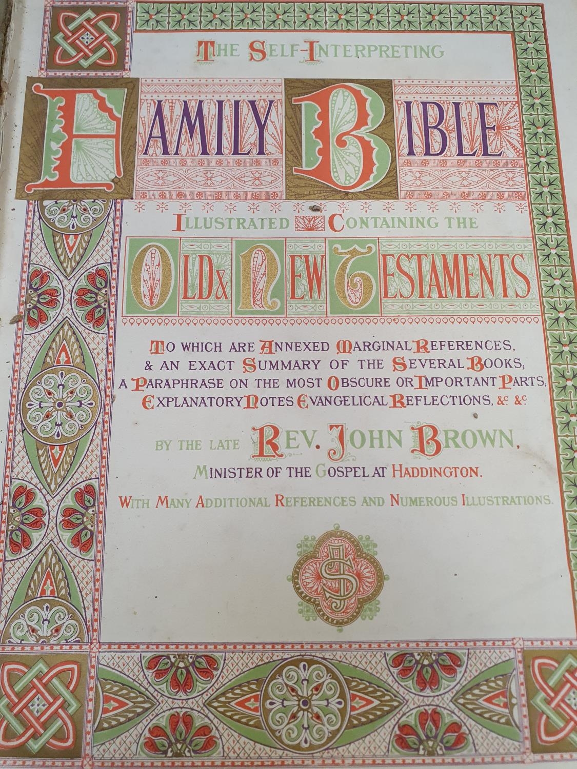 Two Victorian family bibles with illustrations. - Image 6 of 7