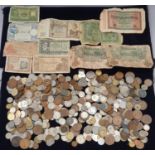 Collection of mixed coinage and banknotes to include 11 sets of "Britain's First Decimal Coins".