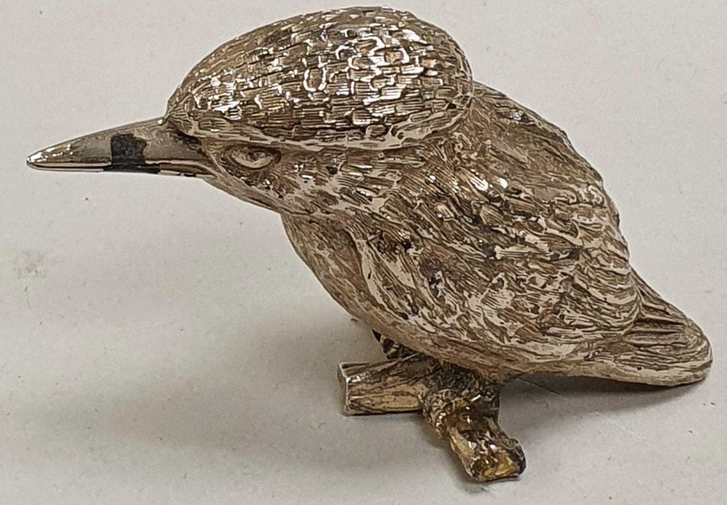 Silver plated Kookaburra ornament and two silver pieces. - Image 5 of 5