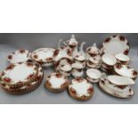 Country Rose tea/dinner ware - 50 pieces.