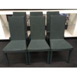 Set of 6 original Lloyd Loom high back country chairs 95x50x45cm