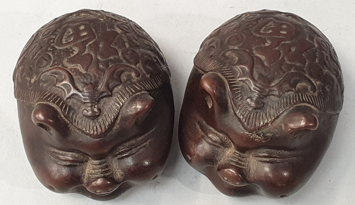 Pair of Oriental china pig rattles. - Image 2 of 5