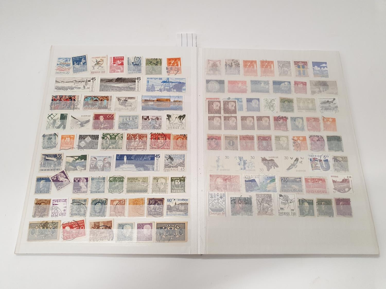 Multi-coloured stamp album 235 Sweden.