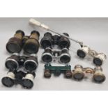 Collection of opera glasses.