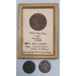 Poole James Bailey 1795 halfpenny token and 2 x 1652 Bristol farthing tokens