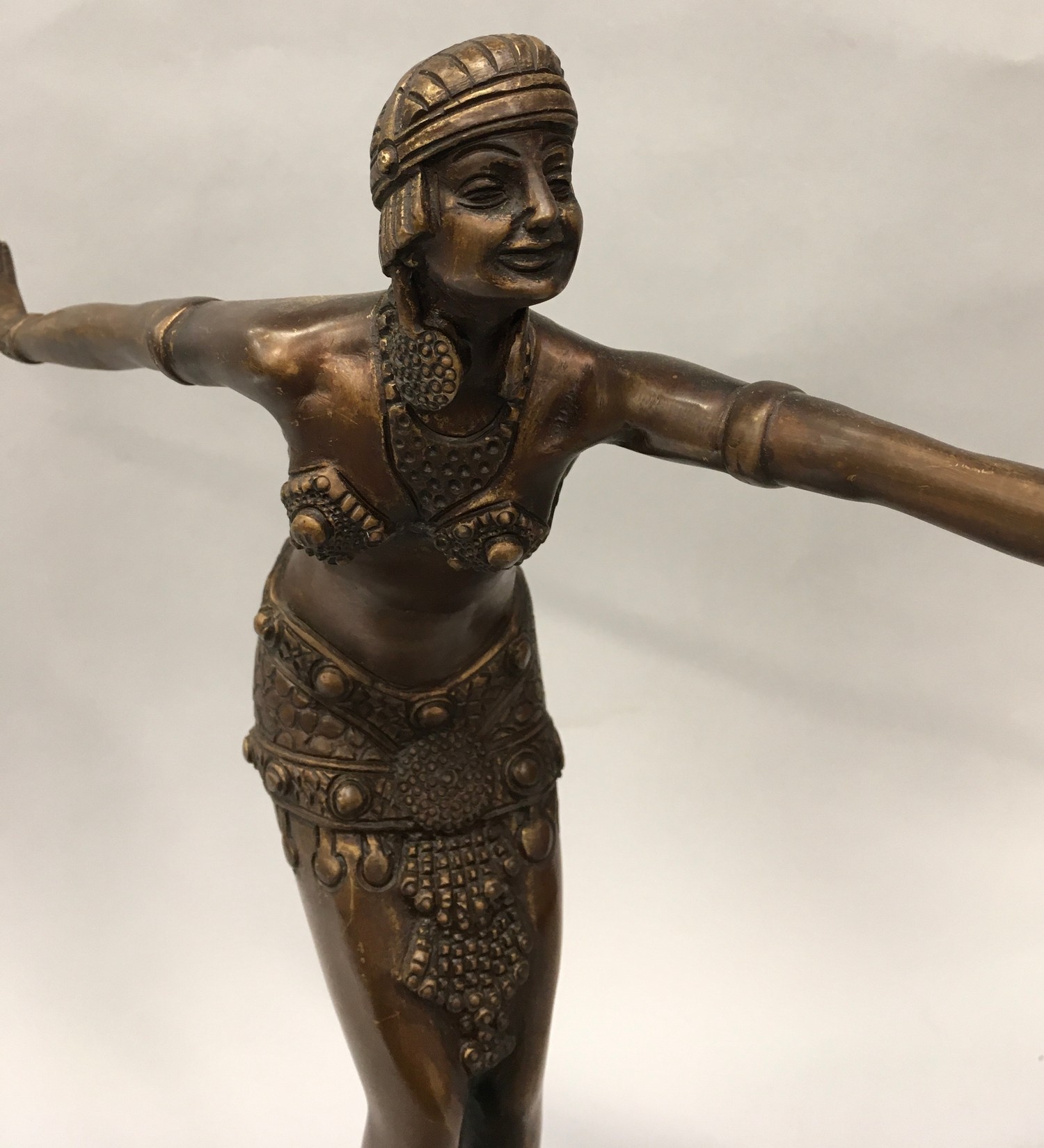 A Deco Style Bronze figure. - Image 3 of 6