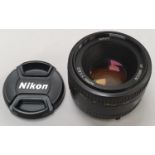 Nikon 50mm camera lens
