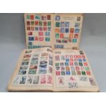 Two vintage stamp albums containing a good quantity of various stamps.