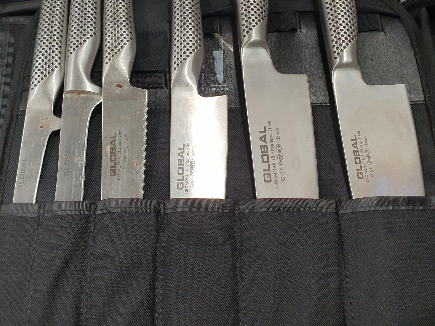 A cased set of 12 Global kitchen knives. - Image 3 of 5