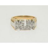 9ct gold MUM ring size P