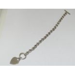 Heavy Weight Thomas Sabo 925 silver heart bracelet.