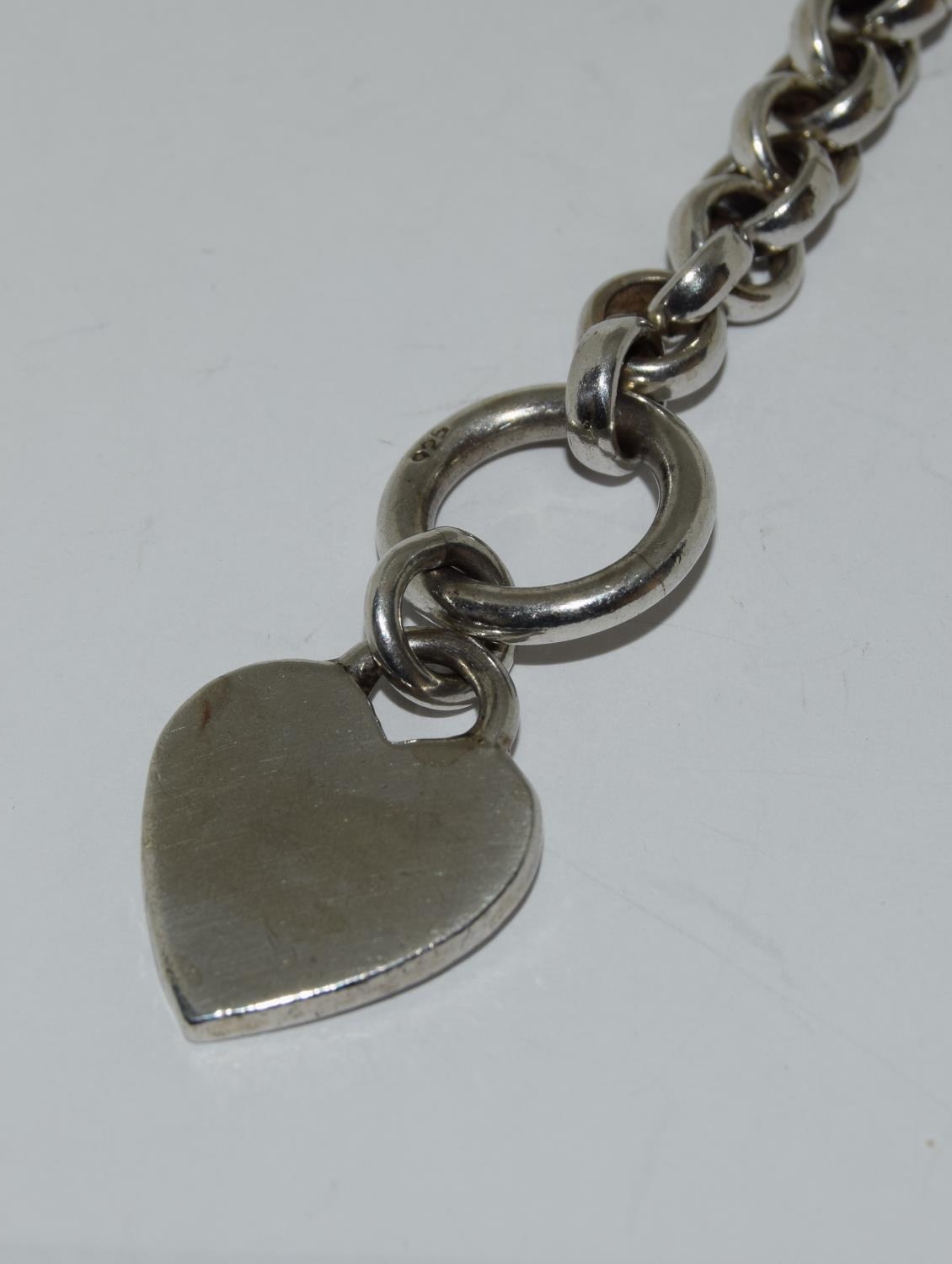 Heavy Weight Thomas Sabo 925 silver heart bracelet. - Image 2 of 4