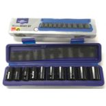 A 10 piece air impact socket set. (Ref 68)