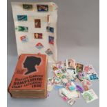 1956 Stanley Gibbons' Simplified Stamp Catalogue together with a selection of loose stamps.