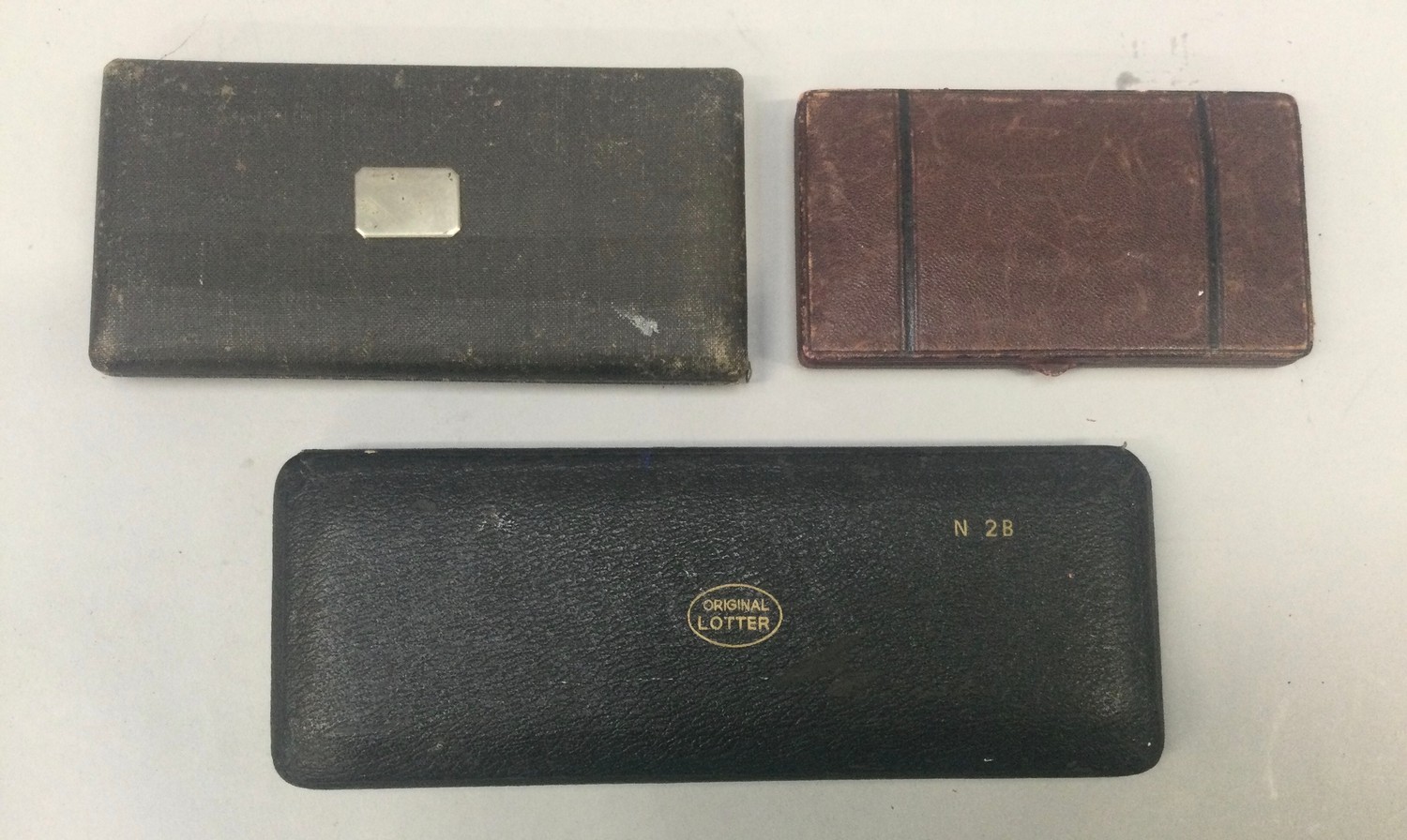 Three antique cased writing sets. - Image 2 of 5