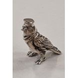 Silver Figure of a Parrot in Uniform. Stamped 925