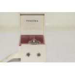 Pandora ALE boxed earrings and ring