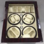 Wristwatch winder suitable for 14 watches (8 for winding, 6 for display)